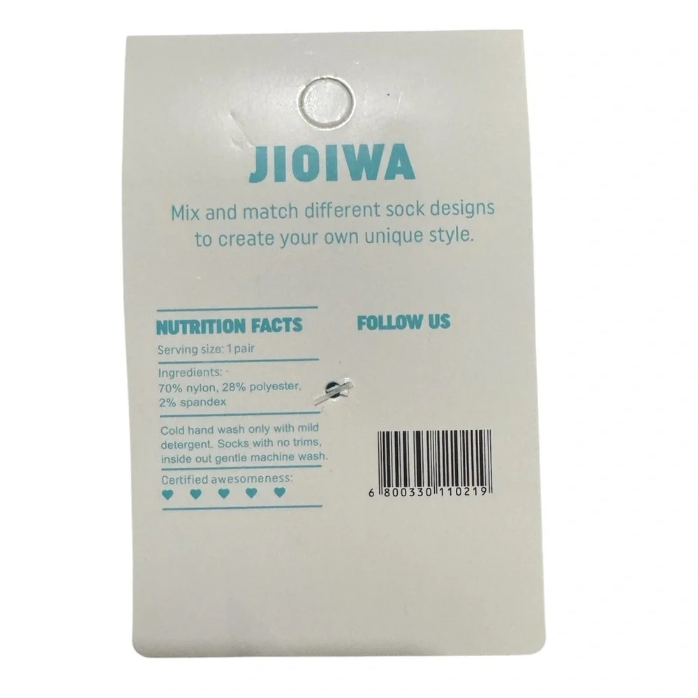 JIOIWA Disney Frozen Elsa Knee-High blue & white Socks w/ Sparkly Embellishment